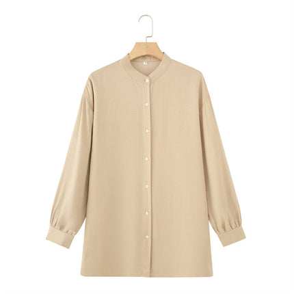 Long Sleeve Shirt Loose Wide Leg Pants Casual Two-piece Suit