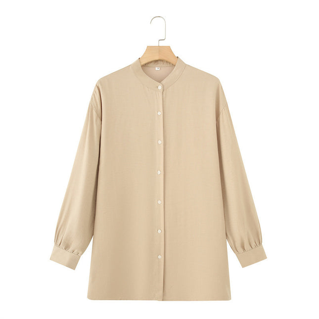 Long Sleeve Shirt Loose Wide Leg Pants Casual Two-piece Suit