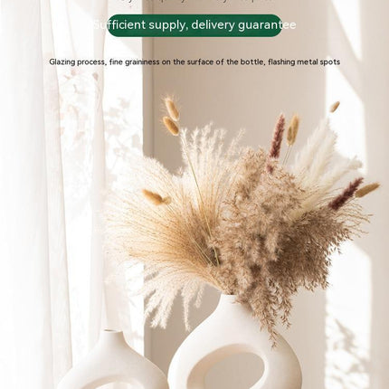 Ceramic Vase Circle Vase Second Generation Decoration Crafts Soft Vase