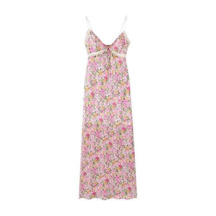 French Strap Floral Skirt For Children