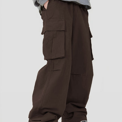 Loose Straight Track Pants Men