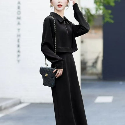 Mid-length Small Match With Coat Skirt