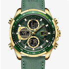 Alloy Leather Men's Business Watch Luminous Waterproof