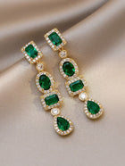 Silver Needle Diamond Studded Bow Earrings