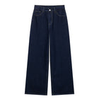 Fashion Loose Blue Denim 2-piece Set Vintage Long Sleeve Shirt Trousers
