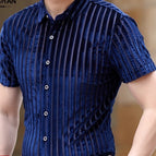 Blue Vertical Stripes