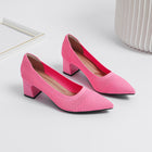 Women's Summer Casual Pointed Toe Chunky Heel Hollow Sandals