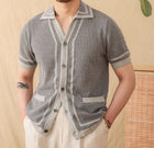 Special Preppy Style Short Sleeve Hollow Cardigan