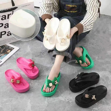 Thick-soled Deodorant Butterfly Bear Eva Slippers