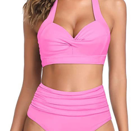 Split Bow Bikini Seaside Vacation Swimwear