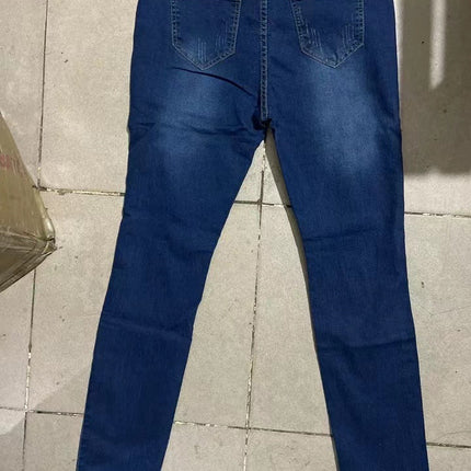 Fashion Holes Jeans Student Pants