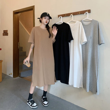 Plus Size Short Sleeve Casual Dress Women