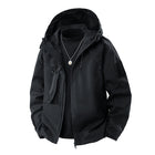 Spring New Men's Windbreaker Jacket Korean Slim Hooded Shoulder Patch Outdoor Jacket Trendy