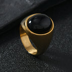Black And Golden Stone
