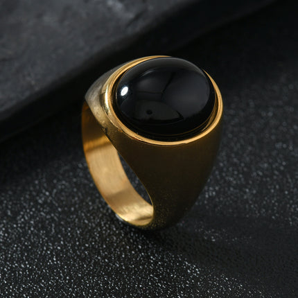 Stainless Steel Ring Casting Oval Natural