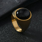 Stainless Steel Ring Casting Oval Natural