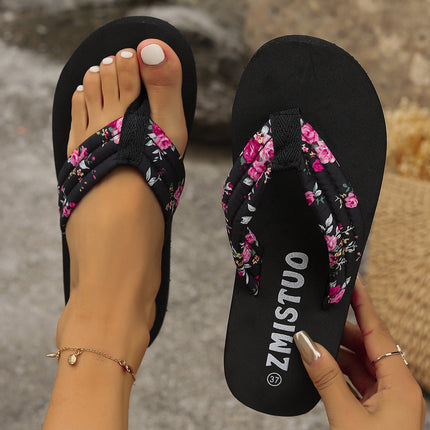 Women's Summer Korean-style Flat Heel Platform Flip Flops