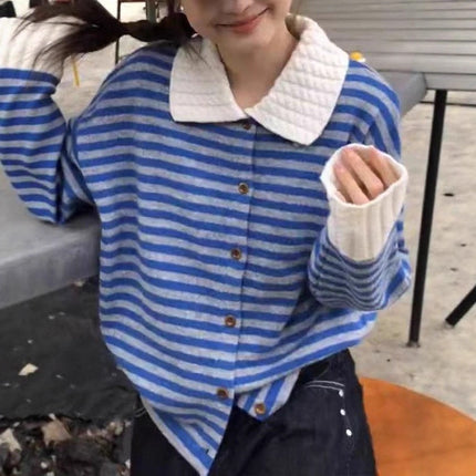 Long Sleeve Knitted Sweater Petite Top Tide