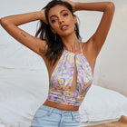 Slim-fit Chest Halter Short Small Tank Top Top Women