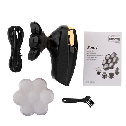 Five-in-one Bald Artifact Bdy Men's Electric Shaver