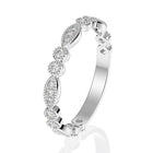 Vintage Full Diamond Zircon Ring Set