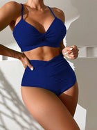 Bikini Split Two-piece Suit Solid Color