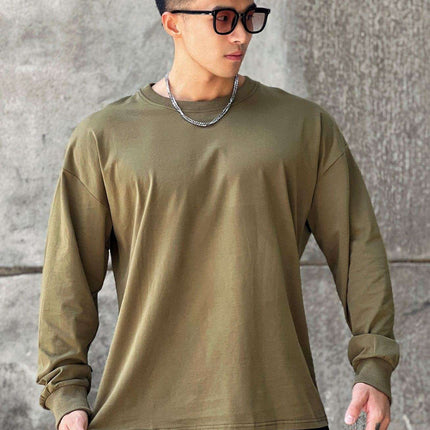 Loose Fitness Clothes Sports Clothes Long Sleeve T-shirt Pullover Hoodie Thin Section Men