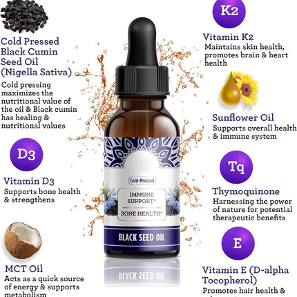 Black Seed Oil Drops Contain Vitamins