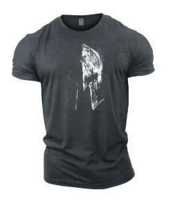 Europe And America Cross Border Helmet Series Men's Fashion Cotton Printed T-shirt