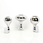 Modern And Simple European Style Silver Water Drop Glass Flower Vase Ornaments