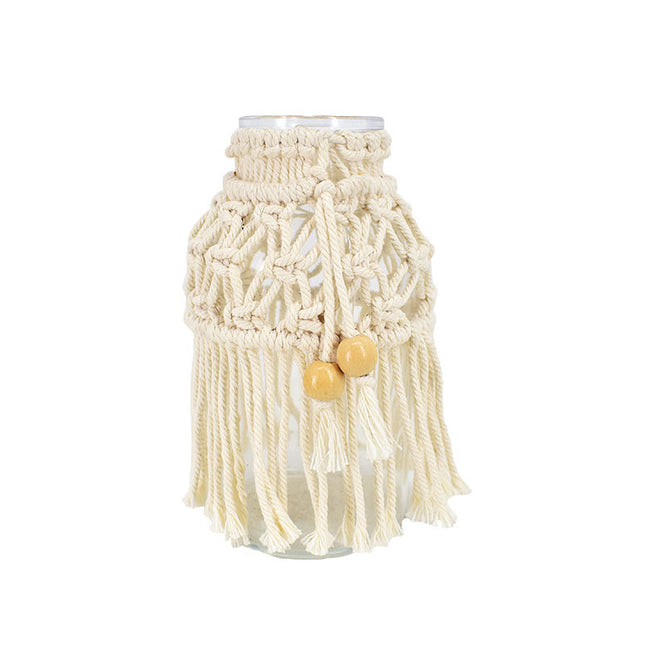 Ins Style Nordic Hand-woven Vase Creative Decoration Living Room Table Decoration Candlestick Shooting Props