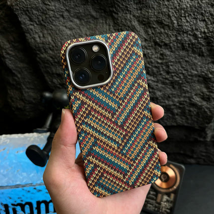 Kevlar Pattern Luminous Magnetic 16 Carbon Fiber Pattern Protective Cover