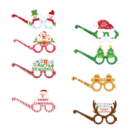 Christmas Children's Paper Glasses Party Decoration Supplies