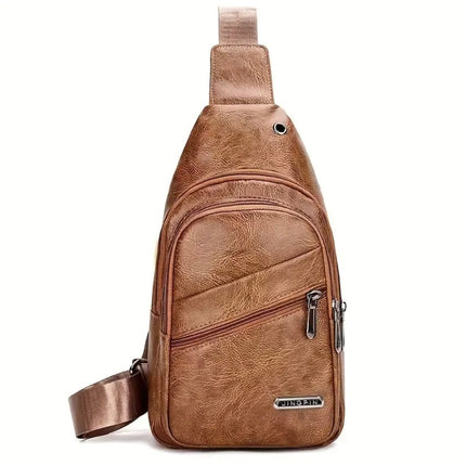 Waterproof Chest Bag Men's Trendy New Simple Multi-pocket Men's Shoulder Bag Casual Men's Messenger Bag Fashion Casual Business Messenger Bag