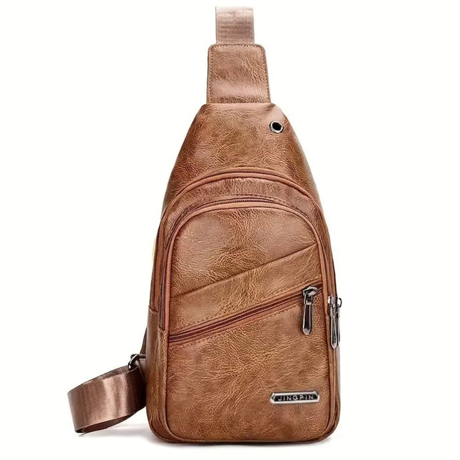 Waterproof Chest Bag Men's Trendy New Simple Multi-pocket Men's Shoulder Bag Casual Men's Messenger Bag Fashion Casual Business Messenger Bag