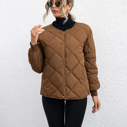 Diamond Check Casual Coat