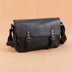 Korean Men's PU Leather Retro Flip Literary Shoulder Bag