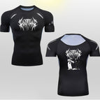 Gray Blue Mesh Short Sleeve
