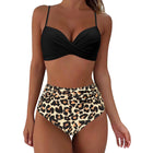 Printed Two-piece Push-up Bikini High Waist Swimsuit