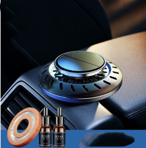 Solar Rotating Car Perfume Creative Car Interior