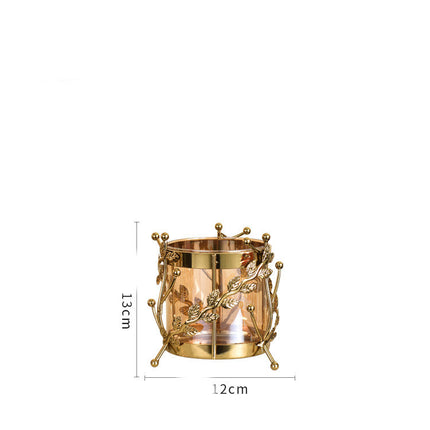 Metal Plating Vase Ornaments Window Sill Dried Flower Flower Arrangement