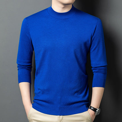 Round Neck Wool T Men's Sweater Skin-friendly
