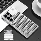 Spring Fastener Magnetic Suction Aluminum Alloy Heat Dissipation S24ultra Phone Case