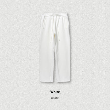 Solid Color Loose Track Pants Velvet Thickened Casual Pants