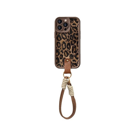 Leopard Print Lanyard For 16 Phone Case