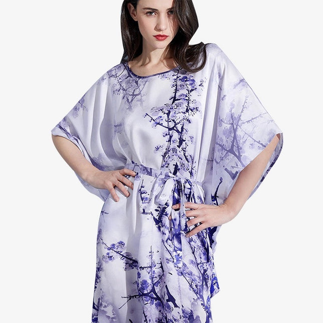 Summer Loose Plus Fertilizer Plus Size  Silk Nightdress