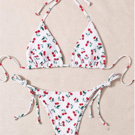 Holiday Split Halter Bikini