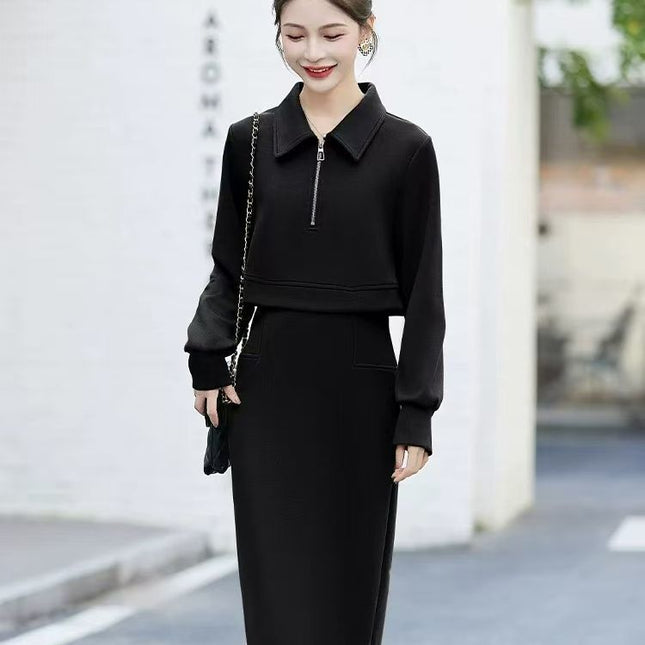 Mid-length Small Match With Coat Skirt