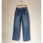 Korean Style Commuter All-match Rolled-up Casual Jeans High Waist Slim Straight Leg Pants Women