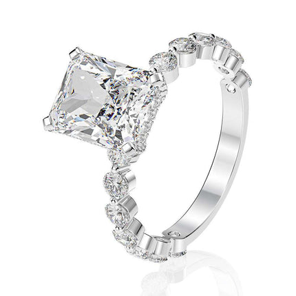 Vintage Full Diamond Zircon Ring Set